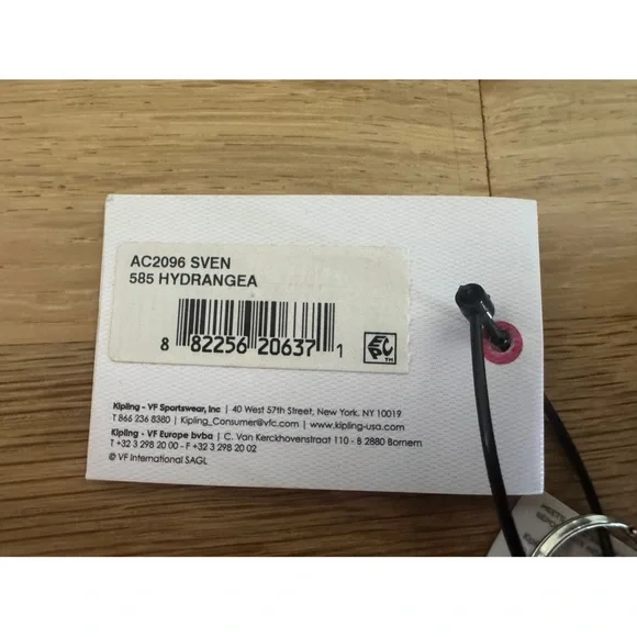 Kipling Fuchsia Hydrangea Sven Monkey Key Chain - Picture 10 of 11